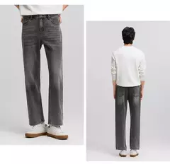 Semir Jeans hombres 2025 primavera nuevos pantalones largos Vintage pantalones rectos sueltos Simple relajado - online store