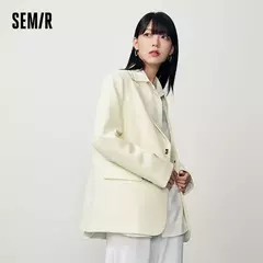 Semir-Chaqueta de longitud media para mujer, suéter de Color liso que combina con todo, traje informal a la moda, novedad de otoño, 2023 - comprar en línea
