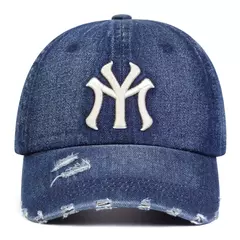 Gorras de béisbol de mezclilla con agujero bordado de letras Unisex primavera otoño sombreros casuales ajustables al aire libre sombrero de protección solar - tienda en línea