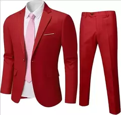 Imagen de Traje para hombre elegante boda 3 piezas 2 conjuntos Blazers chaquetas completas chaleco pantalones moda abrigos de lujo 2025 traje clásico Formal