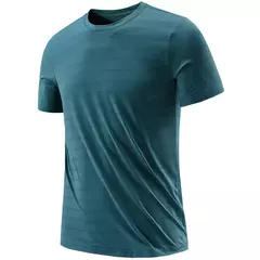 Camiseta para hombre L-6XL 7XL 8XL, novedad de verano, camiseta de manga corta para hombre, camiseta elástica con estampado para Fitness para hombre, camisetas informales de secado rápido 9116 - tienda en línea