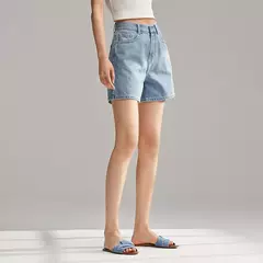 Semir-pantalones cortos holgados para mujer, Shorts sencillos e informales, versátiles y a la moda, estilo Ins, novedad de verano 2024 - comprar en línea
