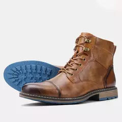 Talla 7-13 Botines para hombre Botas de cuero para hombre Bota de marca para hombre # AL605