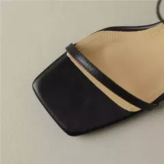 FEDONAS-Sandalias de piel auténtica con correa fina para mujer, zapatos de tacón alto con correa en el tobillo, para verano, boda, fiesta, graduación, 2025 - online store