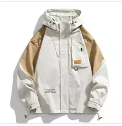 Chaqueta holgada con capucha para hombre, ropa deportiva de senderismo, chaquetas informales transpirables, cortavientos de talla grande, M-8XL, 150KG - online store
