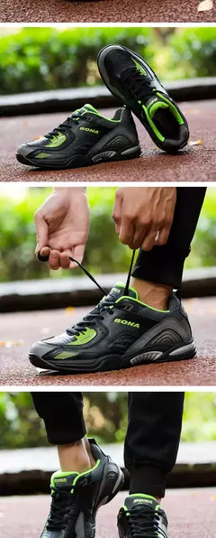 BONA, nuevo estilo Popular, zapatillas de tenis para hombre, zapatillas para correr al aire libre, zapatillas deportivas con cordones para hombre, cómodas, ligeras y suaves - tienda en línea