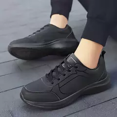 Nuevos zapatos para correr para hombre, zapatillas cálidas de invierno para hombre, zapatos antideslizantes transpirables para caminar para hombre, zapatos informales suaves con cordones, ligeros - tienda en línea