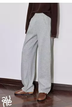 TOYOUTH pantalones de chándal informales de lana para mujer 2024 Otoño e Invierno nueva cintura elástica Ankela pantalones largos de plátano cálidos gruesos rojos - tienda en línea