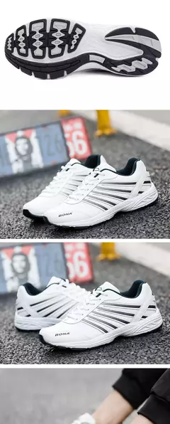 BONA 2023 nuevos diseñadores calzado atlético cómodo para hombre zapatos deportivos antideslizantes y transpirables para exteriores zapatillas ligeras para hombre - Eleganzie