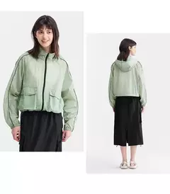 Image of Semir-Chaqueta corta con capucha para mujer, abrigo holgado de protección solar