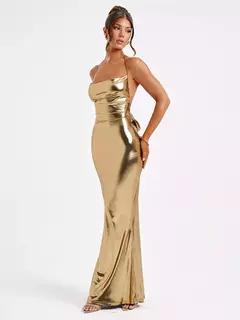 Nuevos vestidos de verano para mujer, ropa para discoteca con tirantes, vestido largo sexi con espalda descubierta y cuello Halter, ropa ajustada lisa con hombros descubiertos para mujer, ropa de calle
