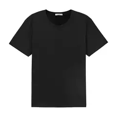 Metersbonwe Camiseta de manga corta para hombre, algodón puro perenne, camisetas monocromáticas informales, camisetas de gran oferta - Eleganzie
