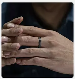 Vnox 2025 Nuevo anillo Mobius para hombres y niños, banda para el dedo de acero inoxidable trenzado oxidado, regalo de aniversario de amor sin fin retro para él en internet