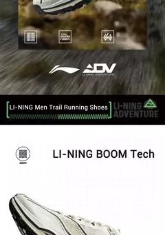 Li-ning-zapatillas para correr de rastreo DI LU V2 para hombre, forro de cojín de BOM de larga distancia, zapatillas antideslizantes usables ARNV001 - Eleganzie