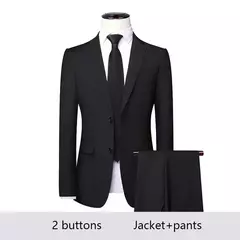 Trajes de hombre para boda, 3 piezas, 2 conjuntos completos, chaquetas elegantes de lujo de alta calidad, chaleco, pantalones, Blazers, trajes formales para adultos 2024 - buy online