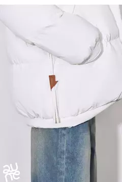 TOYOUTH-Chaqueta de plumón de pato blanco para mujer, chaqueta ligera con capucha y cuello levantado, novedad de invierno, 2024, 90% - Eleganzie