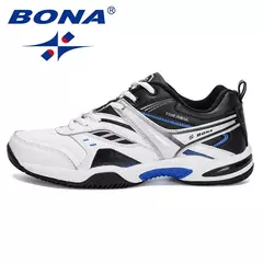 Imagen de BONA, nuevos zapatos de tenis de estilo clásico para hombre, zapatos deportivos con cordones para hombre, zapatillas cómodas de alta calidad para hombre