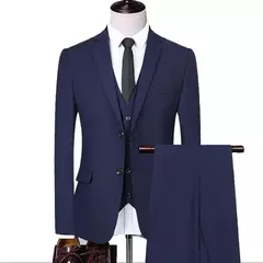 Trajes de hombre para boda, alta calidad, 3 piezas, conjunto elegante de 2 trajes, Blazers clásicos de lujo, chaquetas, chaleco, pantalones, ropa Formal 2024 - online store