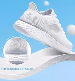 ONEMIX, zapatillas blancas para correr para hombre, zapatillas deportivas para exteriores para mujer, zapatillas deportivas para caminar para maratón, calzado para viajes, senderismo y trotar