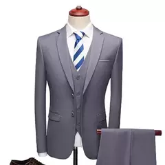 Trajes de hombre para negocios, boda, Blazers elegantes, 2 piezas, 3 conjuntos, Ternos formales completos, ropa de matrimonio, pantalones, chaquetas, disfraz de lujo - comprar en línea