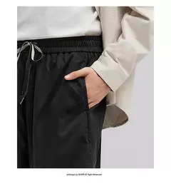 Image of Semir pantalones casuales hombres 2025 nueva primavera pantalones sueltos con puños pantalones largos de cintura elástica versátiles de moda
