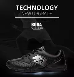 BONA-zapatillas de deporte con cordones para hombre, zapatos atléticos, cómodos y suaves, para correr al aire libre, estilo típico, novedad - Eleganzie