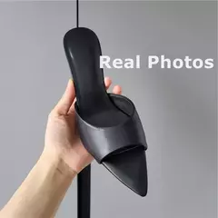 FEDONAS-Sandalias de tacón alto de piel auténtica para mujer, zapatos sexys de Punta abierta para fiesta, boda, Verano - buy online