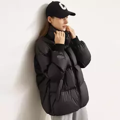 AMII minimalista 2024 nueva chaqueta de plumas para mujer abrigo de pan sólido corto mujer calidad moda suelta prendas de vestir exteriores de invierno 12344023 - buy online