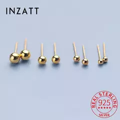 Pendientes de Tuerca de Plata 925 Chapados en Oro 18K – Minimalismo y Elegancia Atemporal