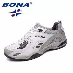 BONA, nuevo estilo Popular, zapatillas de tenis para hombre, zapatillas para correr al aire libre, zapatillas deportivas con cordones para hombre, cómodas, ligeras y suaves - Eleganzie