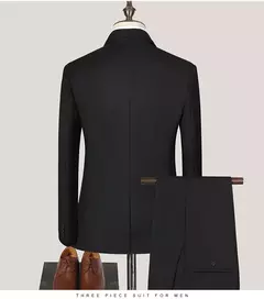 Trajes de hombre, Blazers de boda, 3 piezas, 2 conjuntos elegantes, chaquetas de negocios de lujo de alta calidad, chaleco, pantalones, traje Formal coreano 2024 on internet