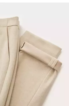 AMII minimalista 2024 invierno nuevos pantalones de rábano para mujer tubo de humo de lana Casual hasta el tobillo pantalones básicos sólidos 12314003 - Eleganzie