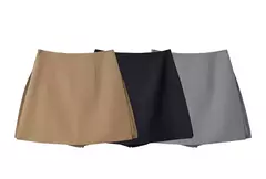 AMII minimalismo Casual faldas cortas mujeres alta Rase 2024 otoño nueva moda viajero señora chaqueta recta falda acampanada 12343035 en internet