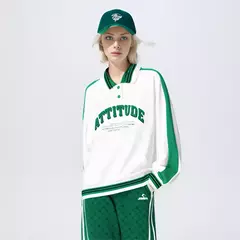 Semir 2024 POLO mujer de gran tamaño letra impresa Color contrastante moda deportiva básica nueva primavera Tops camisa - comprar en línea