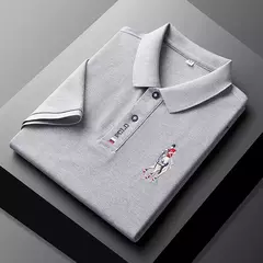 Camisa POLO de manga corta de moda informal bordada de verano para hombre Top cómodo on internet