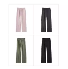 Semir pantalones casuales para mujer, pantalones largos perezosos, versátiles, primavera 2024, nuevos pantalones de pierna ancha adelgazantes y alargados de piernas - Eleganzie