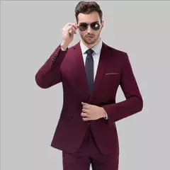 Traje elegante para hombre para boda, 3 piezas, 2 conjuntos, chaquetas, chaleco, pantalones, Blazers, abrigos formales de negocios para novio, disfraz 2025