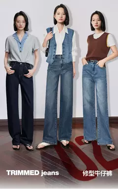 Imagen de TOYOUTH-pantalones vaqueros de mezclilla para mujer, pantalón de pierna ancha, versátil, bordado, a la moda, primavera 2025