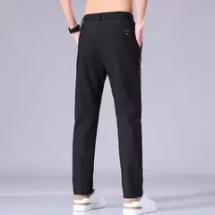 2025 Joggers de verano para hombre, tela fina de seda de hielo, pantalones casuales elásticos de cuatro lados, pantalones Cargo, ropa de calle, pantalones de chándal on internet