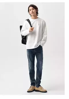 Semir Jeans Hombres Clásico Vintage Primavera Trabajo Desplazamientos Pantalones largos rectos pequeños Pantalones versátiles - Eleganzie