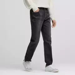 Image of Semir Jeans hombres 2024 invierno nuevo Retro lavado pantalones cónicos sueltos estilo clásico de desplazamiento pantalones largos versátiles
