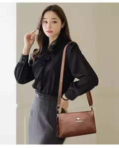 Bolsos de hombro tipo bandolera de piel sintética de alta calidad para mujer, bolsos de lujo para madre 2025, bolso de mano tipo mensajero para mujer, bolso de mano de dos capas - Eleganzie