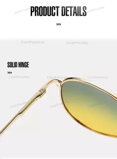 Gafas de sol fotocromáticas polarizadas para hombre, gafas de visión nocturna diurna de aviación para conducir, gafas Anti-UV, gafas de sol masculinas - Eleganzie