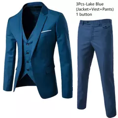 Trajes de boda para hombres Blazers 3 piezas boda negocios 2 conjuntos chaleco pantalones abrigos chaquetas clásicas completas de lujo formales - Eleganzie