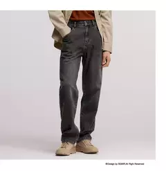 Image of Semir-pantalones vaqueros holgados de pierna recta para hombre, pantalón Retro desgastado, a la moda, novedad de invierno, 2024