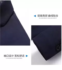 Blazer nuevo para hombre, moda de negocios, Color sólido, estilo británico, trabajo profesional, vestido de boda para novio, chaqueta Blazer para padrino - online store