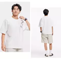 Image of Semir-Camiseta de manga corta con estampado bordado para hombre, Top holgado de media manga con sensación fresca de verano para aspecto informal y elegante, 2025