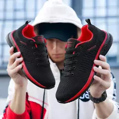 Zapatillas de correr para hombre y mujer, zapatos deportivos ligeros, clásicos, de malla, transpirables, informales, mocasines de moda - Eleganzie