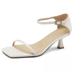 FEDONAS-Sandalias de piel auténtica con correa fina para mujer, zapatos de tacón alto con correa en el tobillo, para verano, boda, fiesta, graduación, 2025 on internet