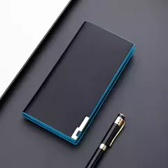 Cartera larga y delgada con múltiples ranuras para tarjetas para hombre, billetera de lujo de diseñador con bolsa de monedas - comprar en línea